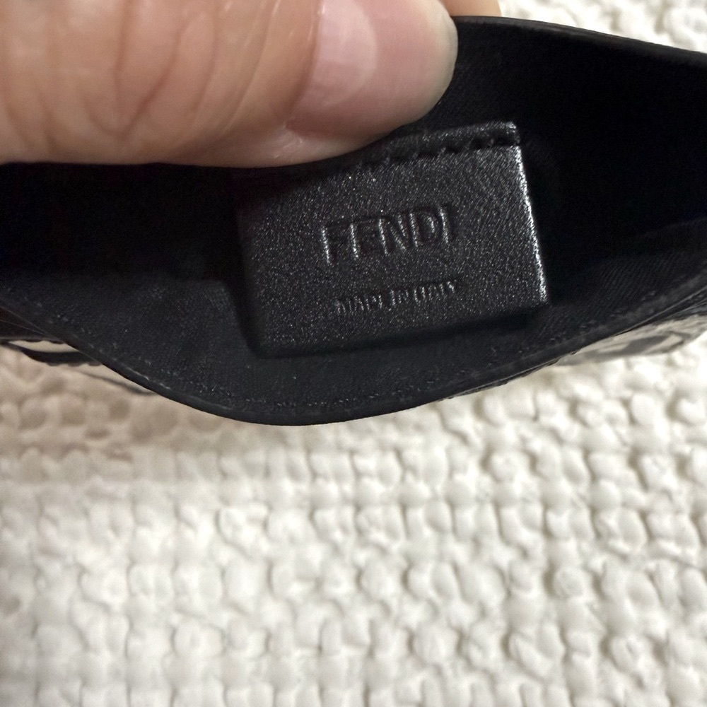 Fendi Joshua Vides White & Black Card Holder - Picture 4 of 11